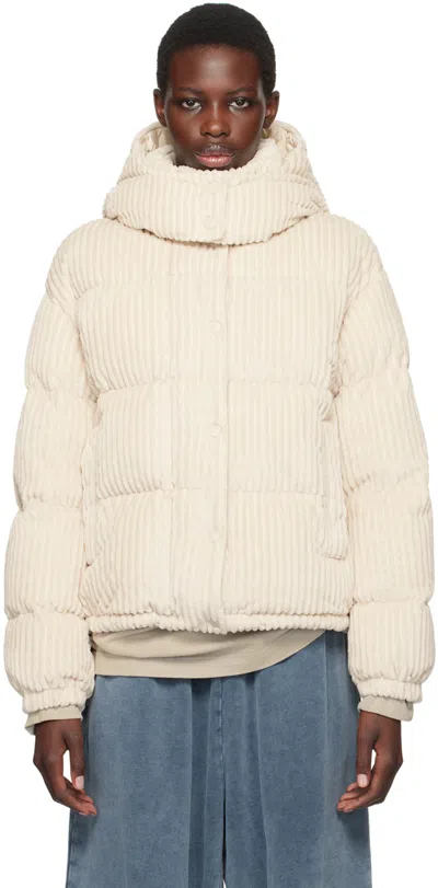 Moncler Off-white Daos Down Jacket In 20n