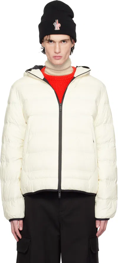 Moncler Off-white Gardy Down Jacket In 050 - Antique White
