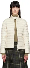 Moncler Off-white Igelle Short Down Jacket In 20f Beige