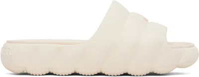 MONCLER OFF-WHITE LILO QUILTED EVA POOL SLIDES