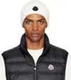 Moncler Off-white Logo Cotton Beanie