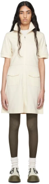 Moncler Zip Front Dress In Natural