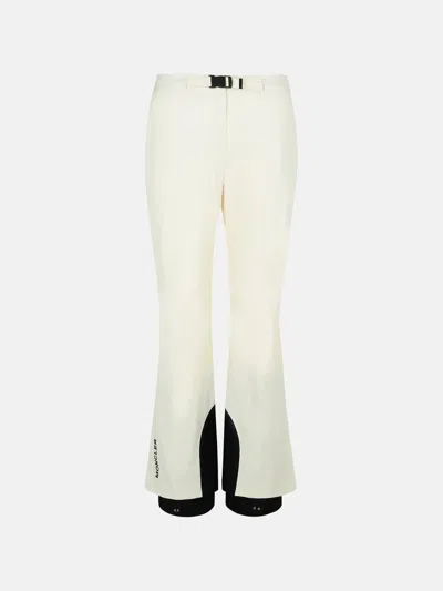 Moncler Off-white Polyester Blend Ski Pants In Multi