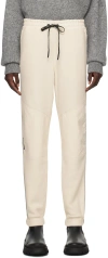 Moncler Off-white Reflective Stripe Lounge Pants In 21l