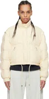 Moncler Off-white Selle 2-in-1 Short Down Jacket In 051 Almond Milk