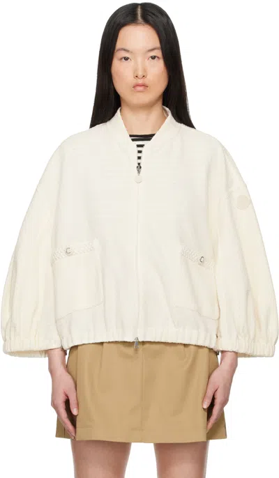 Moncler Off-white Zip Up Jacket