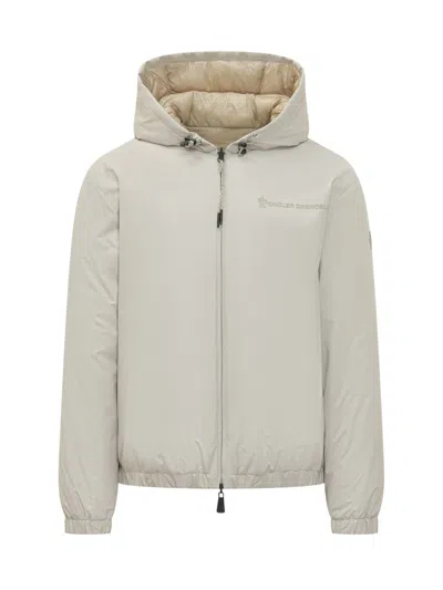 MONCLER MEN OFFWHITE SOLID HOOD JACKET