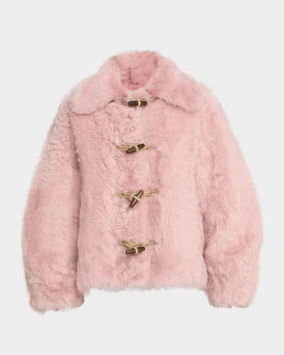 Moncler Oisans Shearling Jacket In Multi