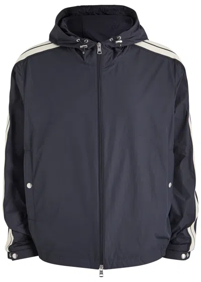 Moncler Olan Hooded Shell Jacket In Blue