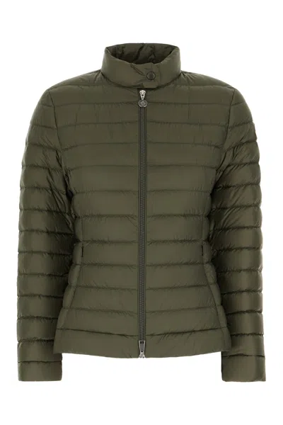 MONCLER OLIVE GREEN NYLON IGELLE DOWN JACKET
