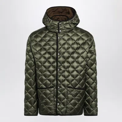 Moncler Reversible Zip-up Quilted Jacket In Green