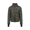 Moncler Hers Padded Jacket Zipped Pockets In Green