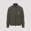 Moncler Vigeon Down Shirt Jacket In Gray