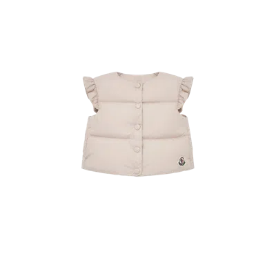 Moncler Kids' Olivia Down Gilet In Neutral