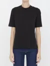Moncler Short-sleeved Crewneck T-shirt In Black