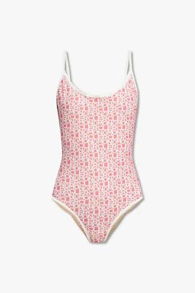 Moncler One-piece Swimsuit In Rosa