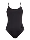 Moncler Maillot De Bain À Matelassage En Losanges In Black