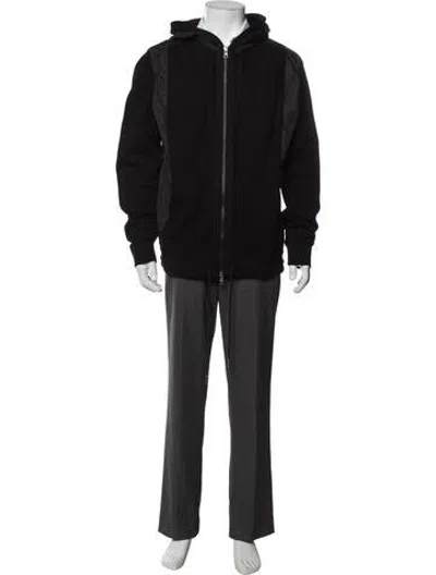 Pre-owned Moncler Open Front Long Sleeve Cardigan In Black