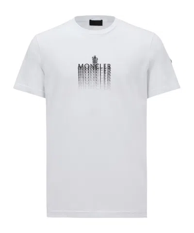 Moncler Open-necked Black Shirt In White