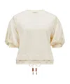Moncler Open-necked Black Shirt In White