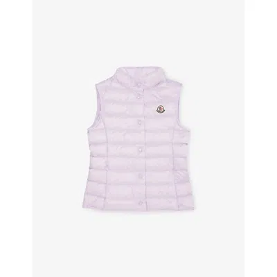 Moncler Babies' Open Pink Liane Shell-down Vest 3 Months- 3 In Purple