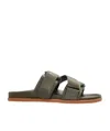 Moncler Mon Nappa Slide In Green