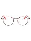 Moncler Ml5204 Glasses In 066 Bordeaux Lucido