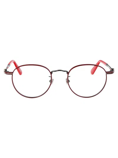 Moncler Ml5204 Glasses In 066 Bordeaux Lucido