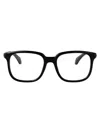 Moncler Shiny Black Acetate Glasses In Black
