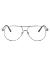 Moncler Bronzo Scuro Lucido Metal Glasses In 14a Grey