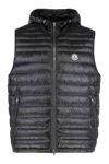Moncler Orant Padded Vest With Hood In Black