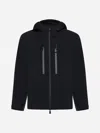 Moncler Veste À Capuche Imperméable Orden In Nero