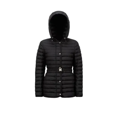 Moncler Oredon Hooded Mid-length Down Jacket Black