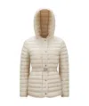 Moncler Oredon Hooded Mid-long Down Jacket In Nude
