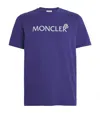 Moncler T-shirt En Coton In Blue
