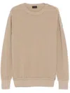 Moncler Organic-cotton Sweater In Neutrals