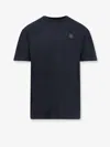 Moncler Logo-patch Cotton T-shirt In Blue