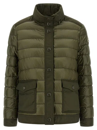Moncler Origan Down Jacket In Green