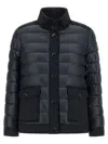 Moncler Origan Puffer Jackets Blue In Black