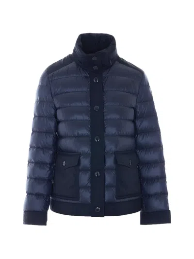 Moncler Origan Quilted Puffer Jacket In Blue