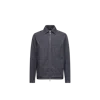 Moncler Ormoy Denim Down Shirt Jacket In Gray