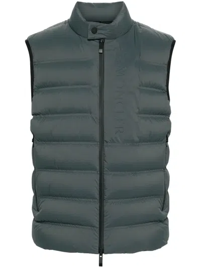 Moncler Oserot Padded Gilet In Grey