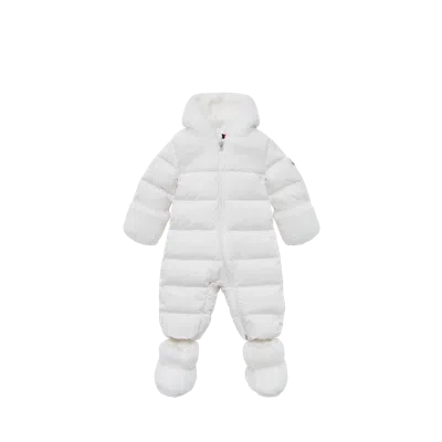 Moncler Osof Down Snowsuit, Gender Neutral, White, Size: 9/12m