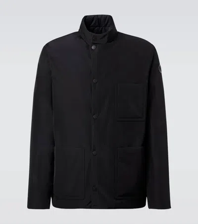 Moncler Ouille Reversible Short Down Jacket In Black