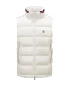 Moncler Ouse Logo-patch Padded Gilet In White