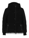Moncler Guyane Hooded Down Ski Jacket In Black