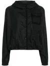 Moncler Dardano Crochet-trim Jacket In Black