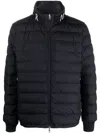 Moncler Luxurious Navy Padded Jacket. In Black