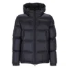 Moncler Hooded Zip Jacket In Blue