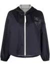 Moncler Grenoble Womens Zip Cardigan In Blue